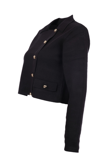 Unique fashion Unique Mode Minimalist Crop Cardigan: Long Sleeve, Casual Style