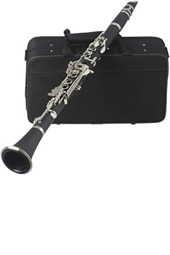 MegArya Clarinet Black Bakelite Silver Keys Woodwind Instrument