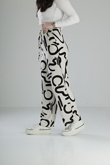 COCOPELLI Women's Baggy Pants Ethnic Patterned