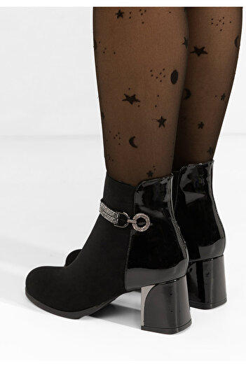 B T Shoes Γυναικεία Μποτίνια Izada Μαύρα