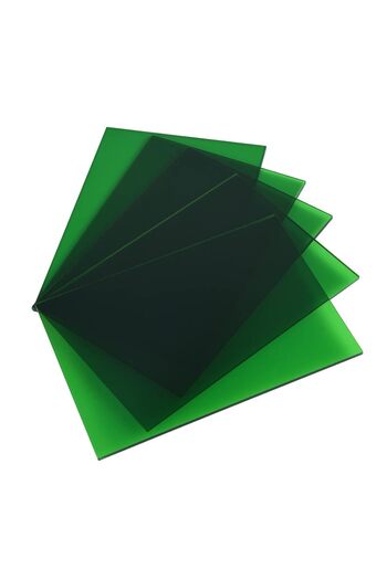 Slasa Transparent Green Acrylic Sheets 5×7 Inches, Thickness 2.8 mm, Easy to Cut for Crafts, Laser Cuttin