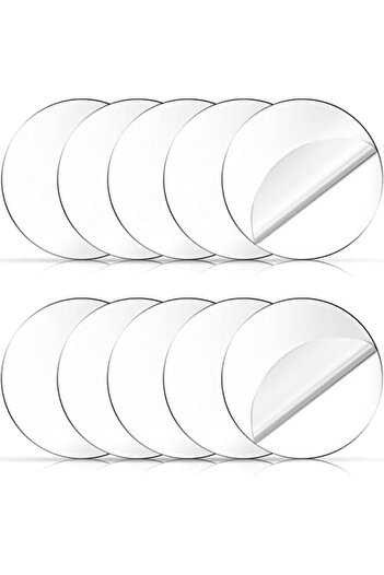 Slasa Transparent Acrylic Discs - 10 Pieces, 10 Round Sheets with 1/25 Inch Thickness