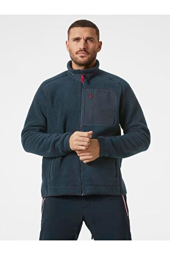 Helly Hansen Panorama Pile Block Jacket Men's Navy Blue Fleece Hha.49460.Hha.598
