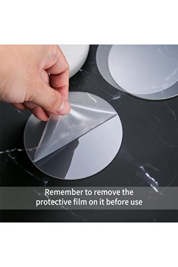 Slasa Acrylic Circular Transparent Sheets, 10 Pieces, 10cm