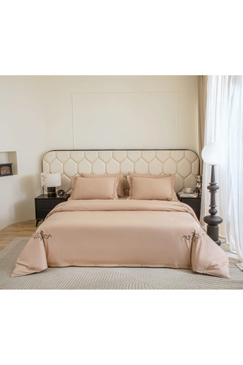 Alhabib bedding Mazen Summer Double Bedspread, Beige Color, 7 Pieces