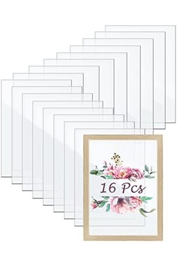 Slasa Transparent Acrylic Sheets from Yicaam, 16 Pieces (18 × 13 cm)