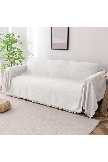 Primo Plus Pastoral Style Sofa Slipcover White 130 x 180cm