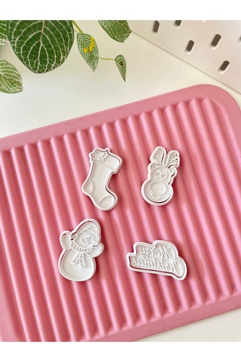 By Selen Suyolcu Christmas Mold Set 1 - 6 cm - 4 Pieces