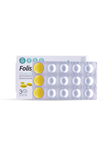 SuLinda Folisyra – Folic Acid 400 mcg – Lemon Flavor – 30 Gummies