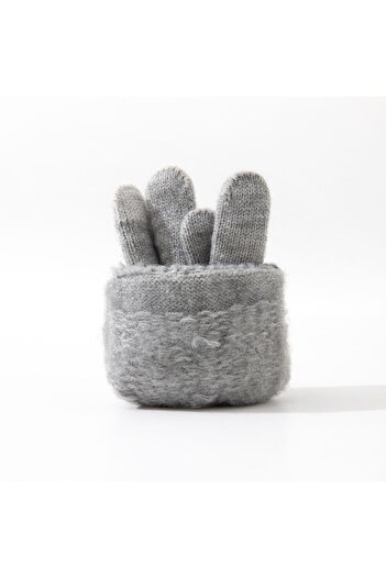 Flippy Men's Gloves, Flippy, Model H, Touchscreen Function, Acrylic Knit, Elastic Cuff, Velvet Interior, Un