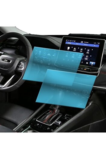Optim Solution Set 2x Folie Protectie Navigatie Auto din Hydrogel pentru Jeep Compass Longitude 2021