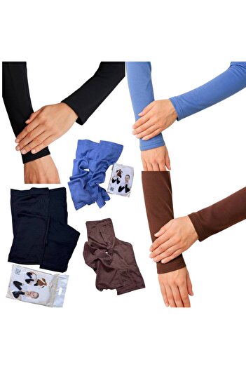 ALDAYER 3-Piece Hijab Sleeves Combed Cotton Prayer Sleeves Kol2908