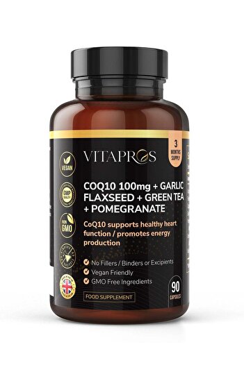 Vitapros Coq10&Flaxseed& Galic& Pomegrant Caps 90S