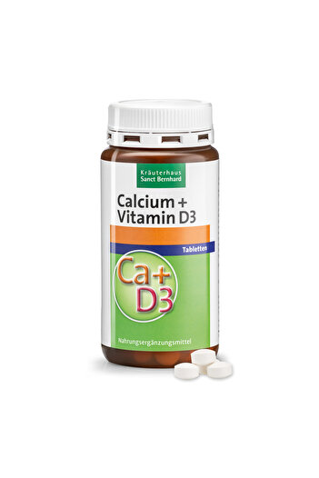 Kräuterhaus Sanct Bernhard Calcium + Vitamin D3 150 tablets