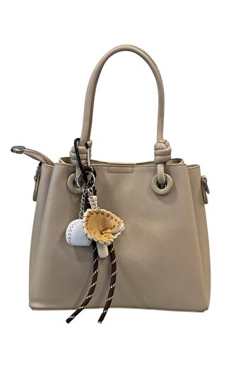 STOKS SHOES STORE Women's Charmlı Elegant Double Handle Shoulder & Hand Bag with Crossbody Strap, Suitable for Daily Use