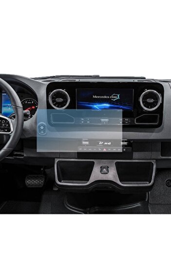 Optim Solution Navigation Screen Protector for Mercedes-Benz Sprinter, Hydrogel Regenerable