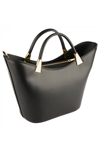 AZZURA Selena bag, 100% natural leather, black