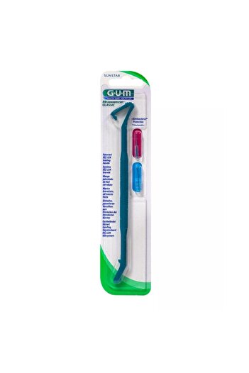 GUM Set Interdental Toothbrush, Proxabrush Classic with Special Handle, 2 Refills