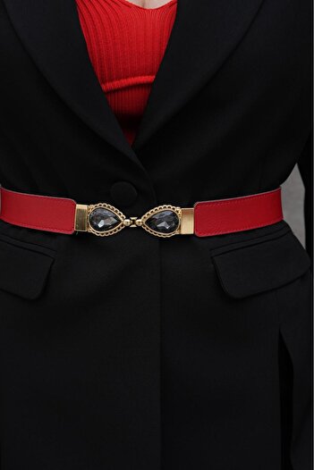 Desre Moda Damla Stone Women's Belt Dress Belt Coat Belt Trouser Belt