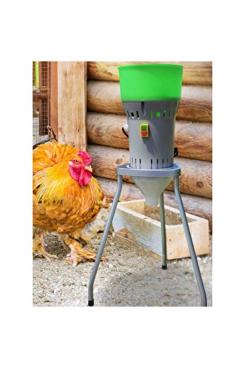 Tradeo Electric Feed Crusher Machine for Poultry, Grain Mill Grinder with Collection Bucket