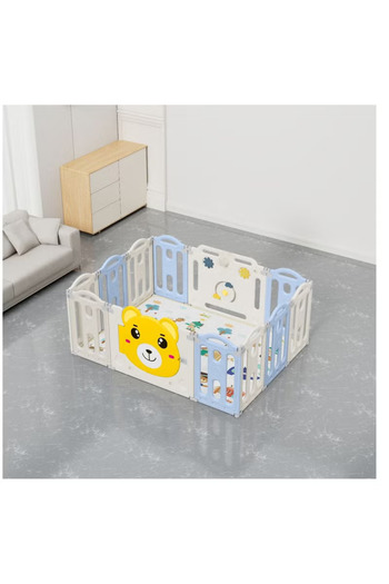 FULLJOY Portable Play Yards, Baby Playpen, Ball Fence, Foldable Crawling Fences, 148*115*62cm