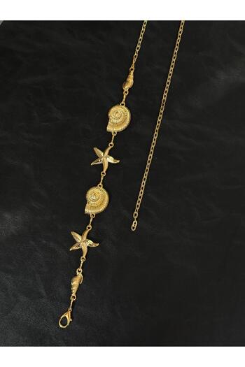 LİA KEMER Sea Shell Star Chain Accessory for Jacket, Dress, Pants, Evening Dress, Body Chain, Beach Belt