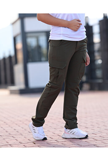 Huğlu Haki Unisex Taktik Trekking Pantolon