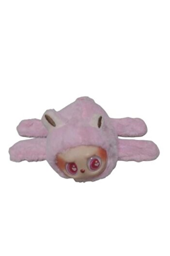 OEM Plush Toy with Luminous Ears LABUBU, Music, Rotating Tail, Bracelet Plush, 15 cm, Pink