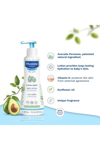 Mustela Hydra Bebe Body Lotion Daily Moisturizer with Avocado Extract, Jojoba & Sunflower Oils by Mustela, 3