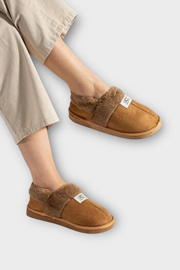 Liger Ultra Light Furry Inside Home Shoes Women's Slippers Taba