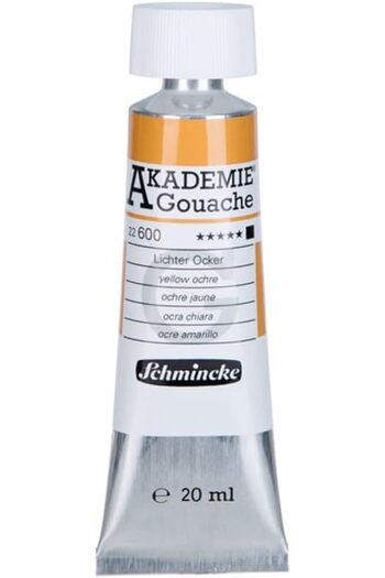 luck but success Akademie Gouache Paint 20 ml 600 Yellow Ocher Lbs 805980