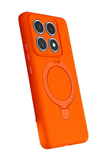 NewFace Hn-Shop Xiaomi Mi 14t Pro Regal Magsafe Stand Cover - Orange