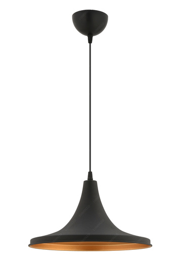 LUMINZO Liya 30 cm Siyah Modern Avize Sarkıt Salon Mutfak Kuaför Cafe Lamba Dekoratif Aydınlatma