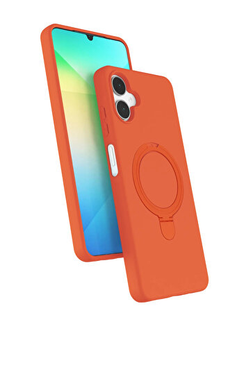 NewFace Hn-Shop Samsung Galaxy A06 Regal Magsafe Stand Cover - Orange