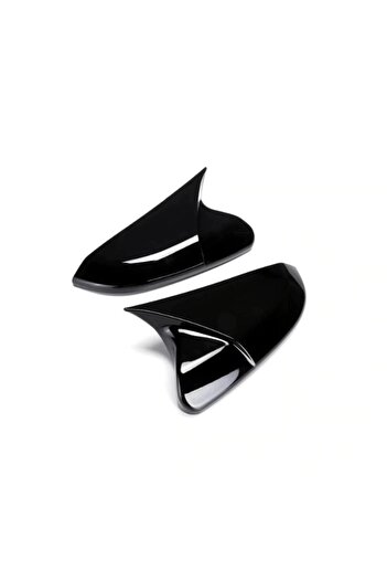 LinePartsBim Set of 2 M Style Batman Mirror Covers Volkswagen VW Scirocco 2008-2017, Glossy Black