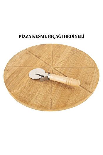 Love Gifts Slice Bambu Pizza Tahtası