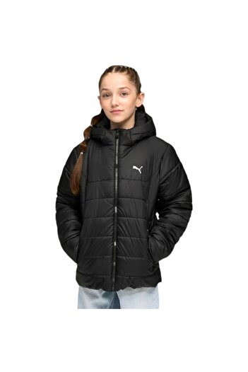Puma Children's Black Ess Hooded Padded Jacket Coat 685226-01