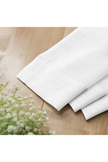 TOPICK White curtains, topick, 215 or 245x140cm