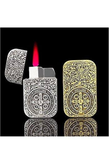 vgt 2024 Butane Torch Lighter, refillable Butane Lighter, Windproof red Flame Gas Lighter, Ultra-Thin Po