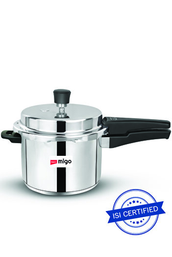 İMPEX IFC 3SS Pressure Cooker 3L | Stainless Steel | Outer Lid | Works on Gas & Induction Cooktops