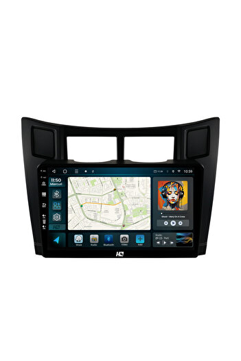HUB64 Navigatie Toyota Yaris (2005-2012), 2GB RAM, Android 13, GPS, Wi-FI, Carplay, Android Auto
