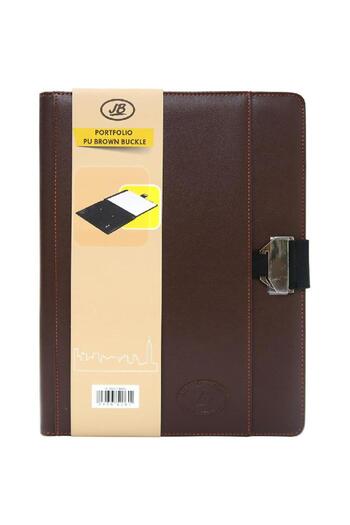 JB Portfolio A4 3 Pockets with Phone Holder Brown