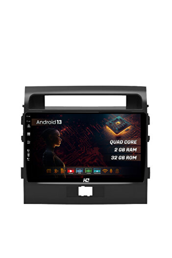 HUB64 Navigation Toyota Land Cruiser 200 (2007-2015), 2GB RAM, Android 13, GPS, Wi-Fi, Carplay