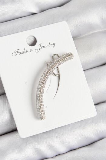 REBORN DESIGN Brass Zircon Stone Model Silver Color Right Cartilage Earring