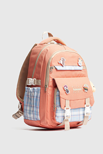 Fiyaka Rlx-1396 Set of 3 Children's Primary School Bag with Pencil Holder and Lunch Bag Backpack Yavru Ağzi