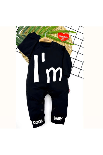Momercy I'M Printed Baby Boy Romper