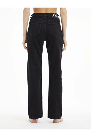 Calvin Klein HIGH RISE STRAIGHT Kadın Antrasit Kot Pantolon