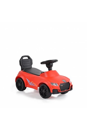 Moni Ride-On Victory 321 push car, without pedals, with sounds on the steering wheel, space for toys, Red