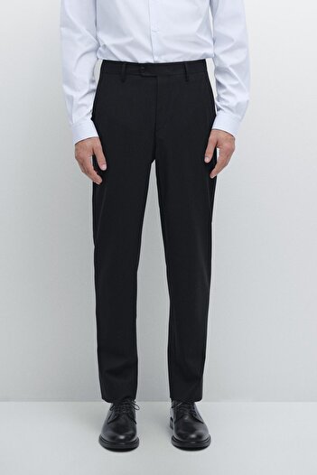Massimo Dutti Wool blend suit trousers