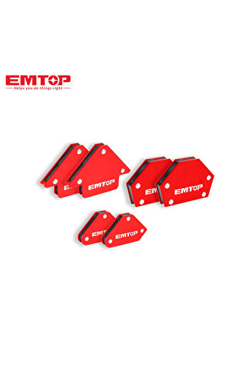 EMTOP 6-Piece Magnetic Welding Holders Corner Set - Precision and Professional Installation